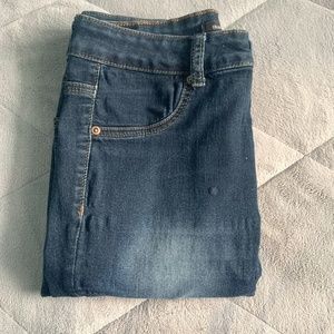 Dark blue jeggings size 6/28"
